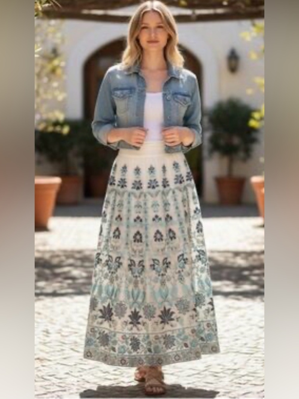 Soft Surroundings Icon Alexandria skirt NWT size Large